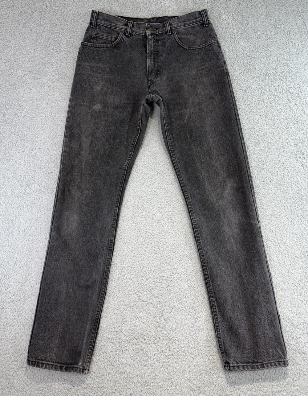 1980’s VTG Gap Denim Jeans Mens 33(32x32.5) Light Wash Faded Black Made In USA